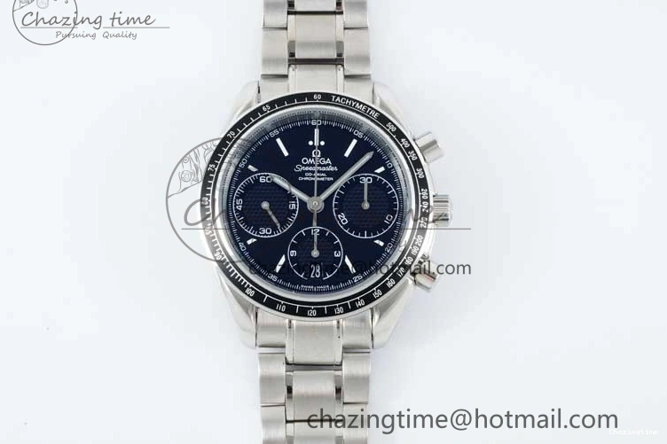 0503 Speedmaster Racing Master SS HKF Best Edition Black Dial on SS Bracelet A Versatile 7810